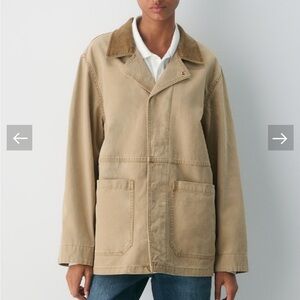 Aritzia Tan Military Field Jacket- NWT
Unlined- snap closure